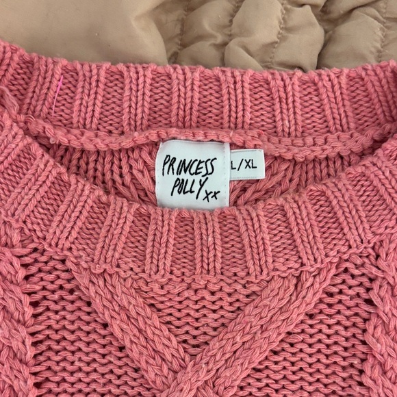 Princess Polly Anya Cable Switch oversized sweater - Picture 5 of 10